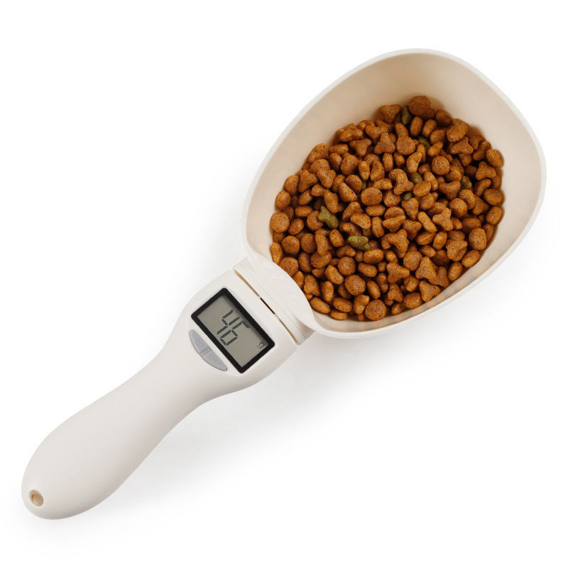 Electronic Weighing Spoon For Pet Food White