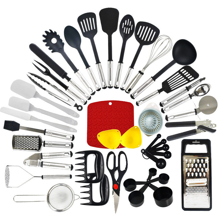 Non-Stick Spatula And Spoon Nylon Kitchen Utensils 44-Piece Cooking Spatula And Spoon Kitchen Utensils SET1