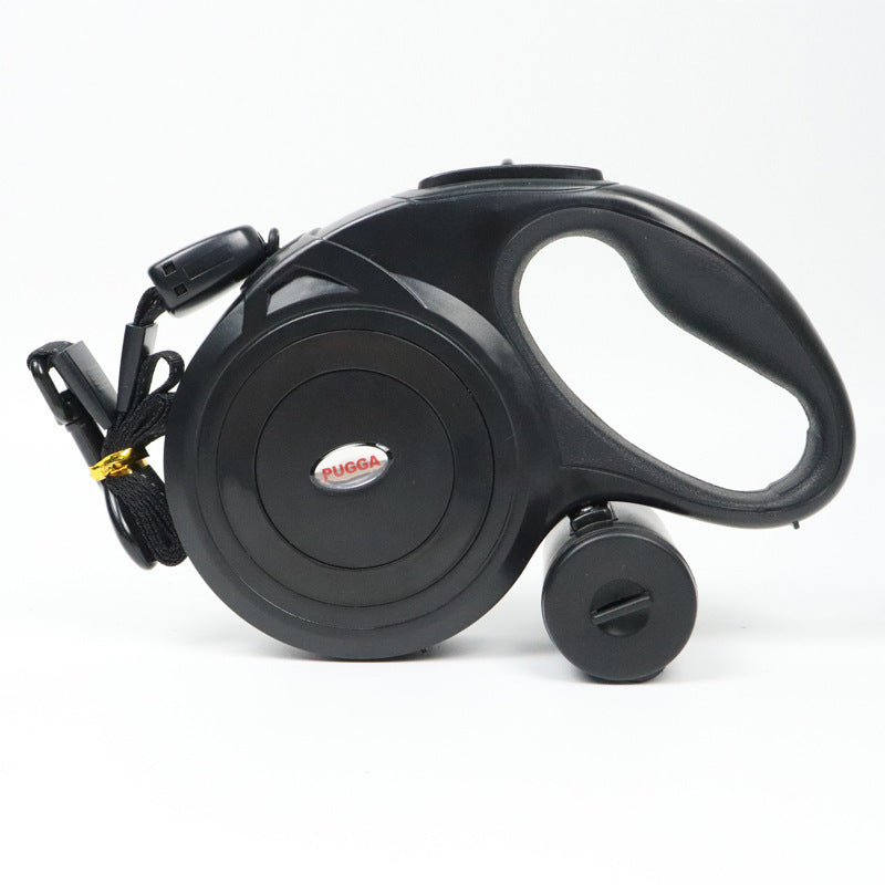 Automatic Telescopic Traction Rope Pet Products Black