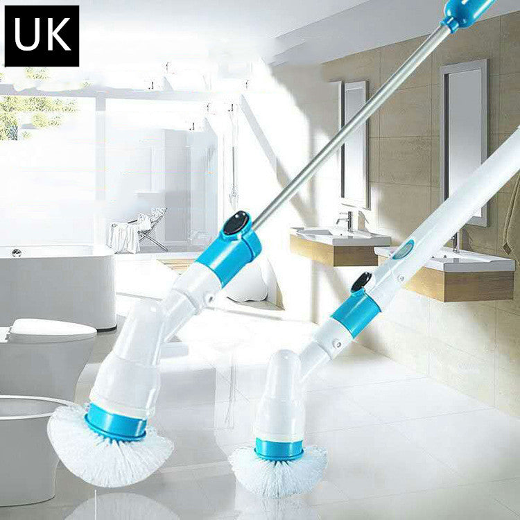 Wireless Rechargeable Electric Cleaning Brush Long Handle Automatically Rotates UK