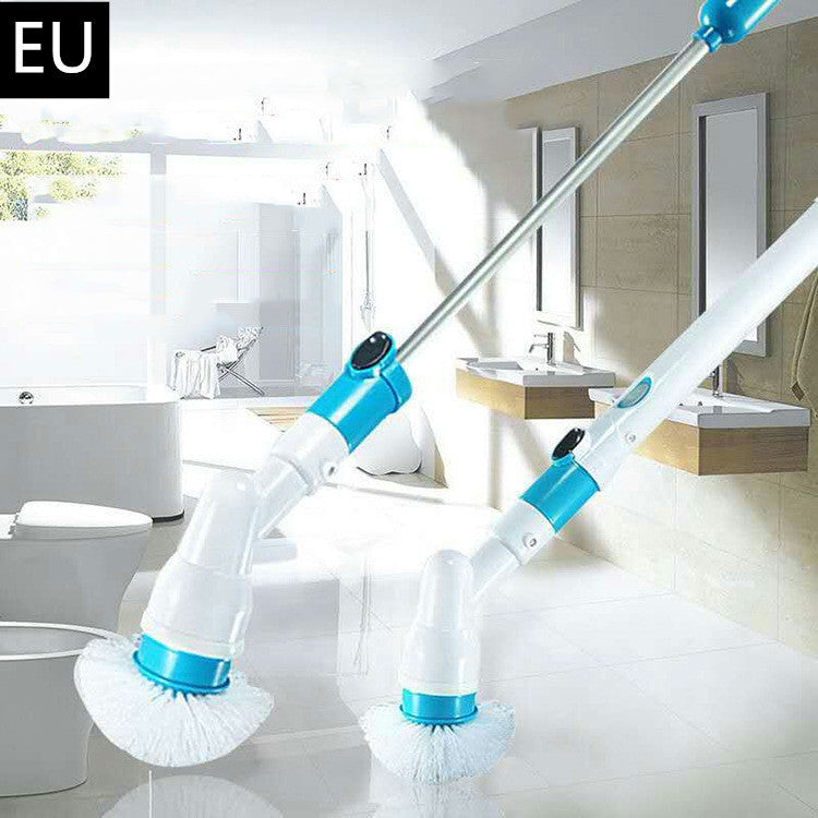 Wireless Rechargeable Electric Cleaning Brush Long Handle Automatically Rotates EU