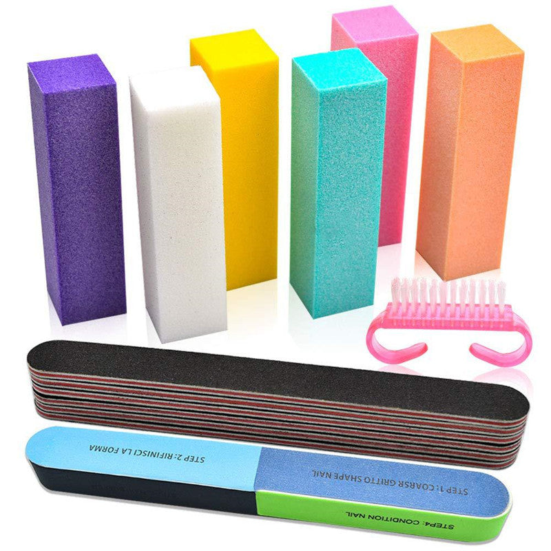 Nail Tools Sponge Color Tofu Polishing Bar Set A