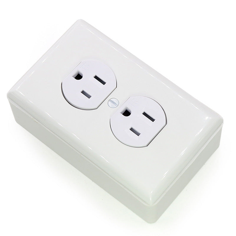American Double Socket For Home Decoration White