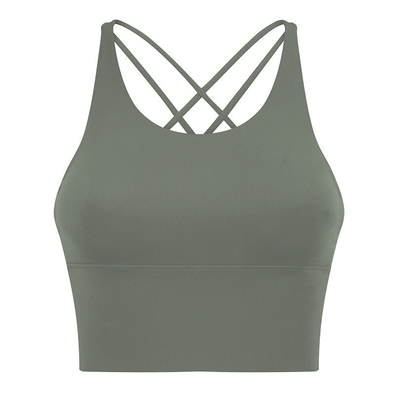 Sexy Beautiful Back Sports Underwear Women Green