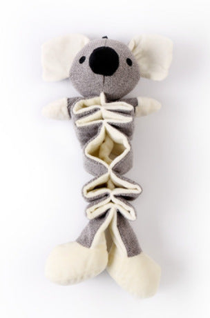 New Plush Toy Dog Pet Toy Kangaroo Koala Hippo Cotton And Linen Toy B