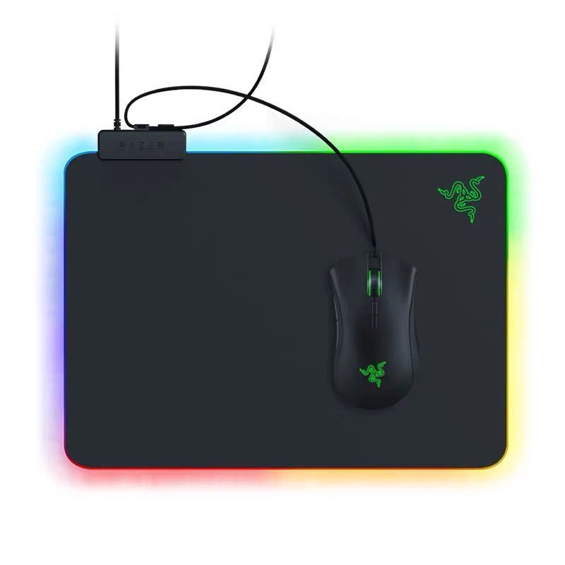 Razer Firefly Hard V2 RGB Game Mouse Pad Can Customize The Built-in Cable Non Slip Rubber Base Black