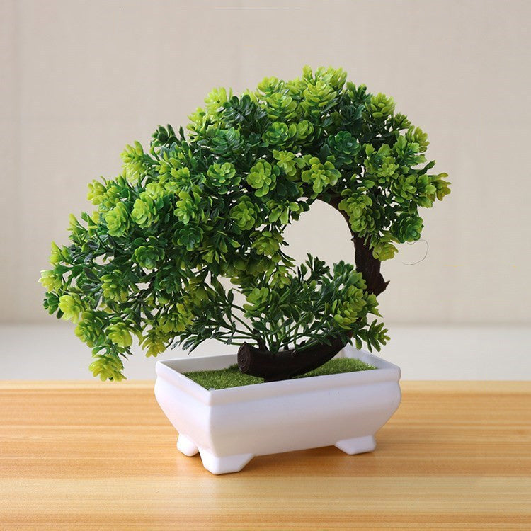 Podium Plastic Decorative Flowers Fuchsia