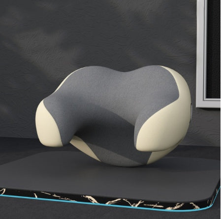 Car U-shaped Pillow Seat Backrest Memory Foam Neck Protector For Car Apricot gray