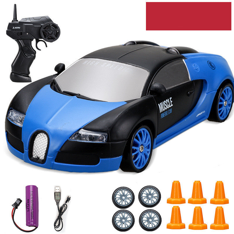 Huangbo 4Wd Remote Control Car Rc Drift Car Remote Control Car Electric Charging High Toy Car Blue