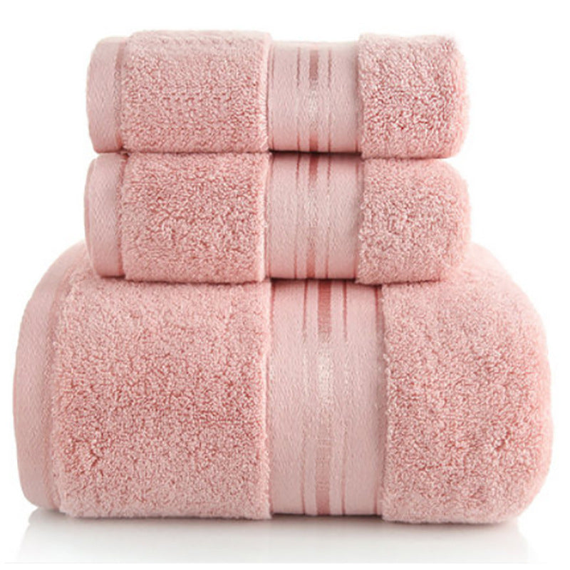 Cotton Towel Bath Towel 3 3 Piece Towel 6 6 Piece Towel Wholesale Towel Sets Pink