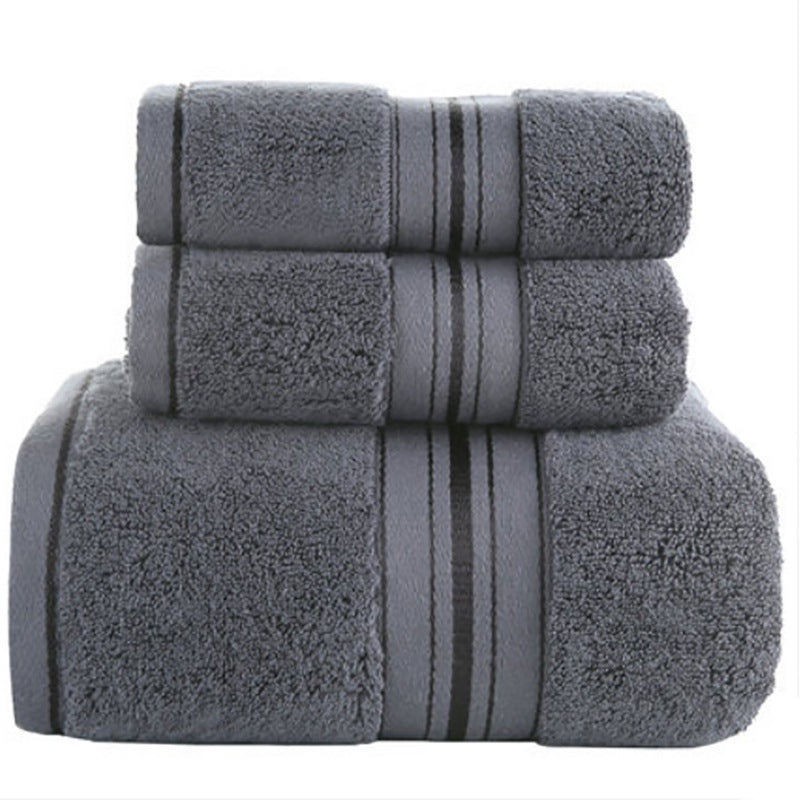Cotton Towel Bath Towel 3 3 Piece Towel 6 6 Piece Towel Wholesale Towel Sets Dark Grey