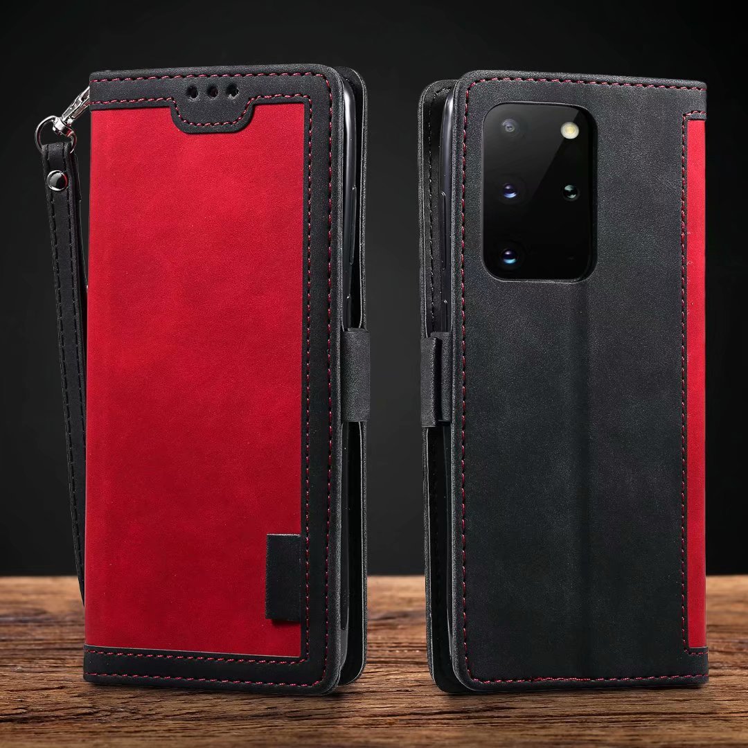 Retro Splicing Mobile Phone Cover For Mobile Phones Red