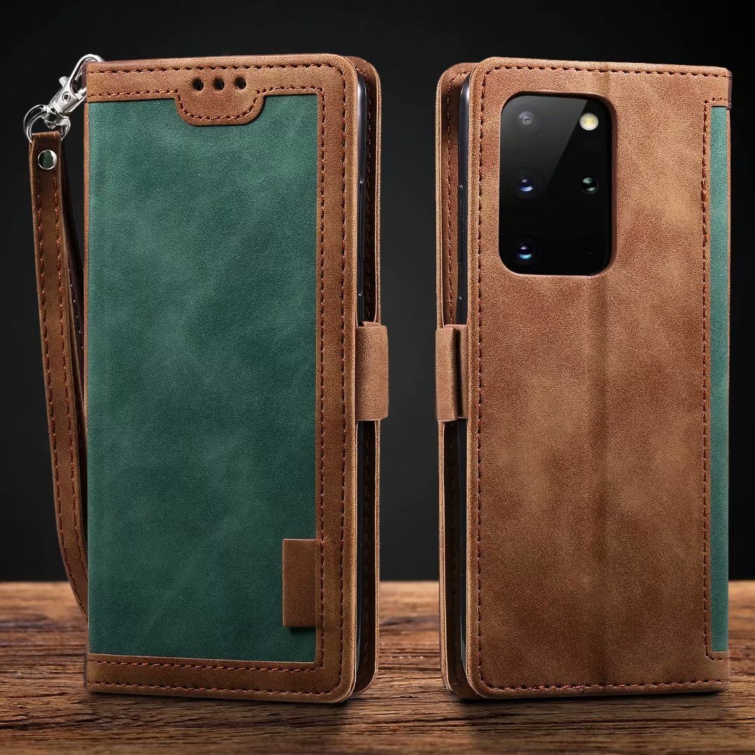 Retro Splicing Mobile Phone Cover For Mobile Phones Green