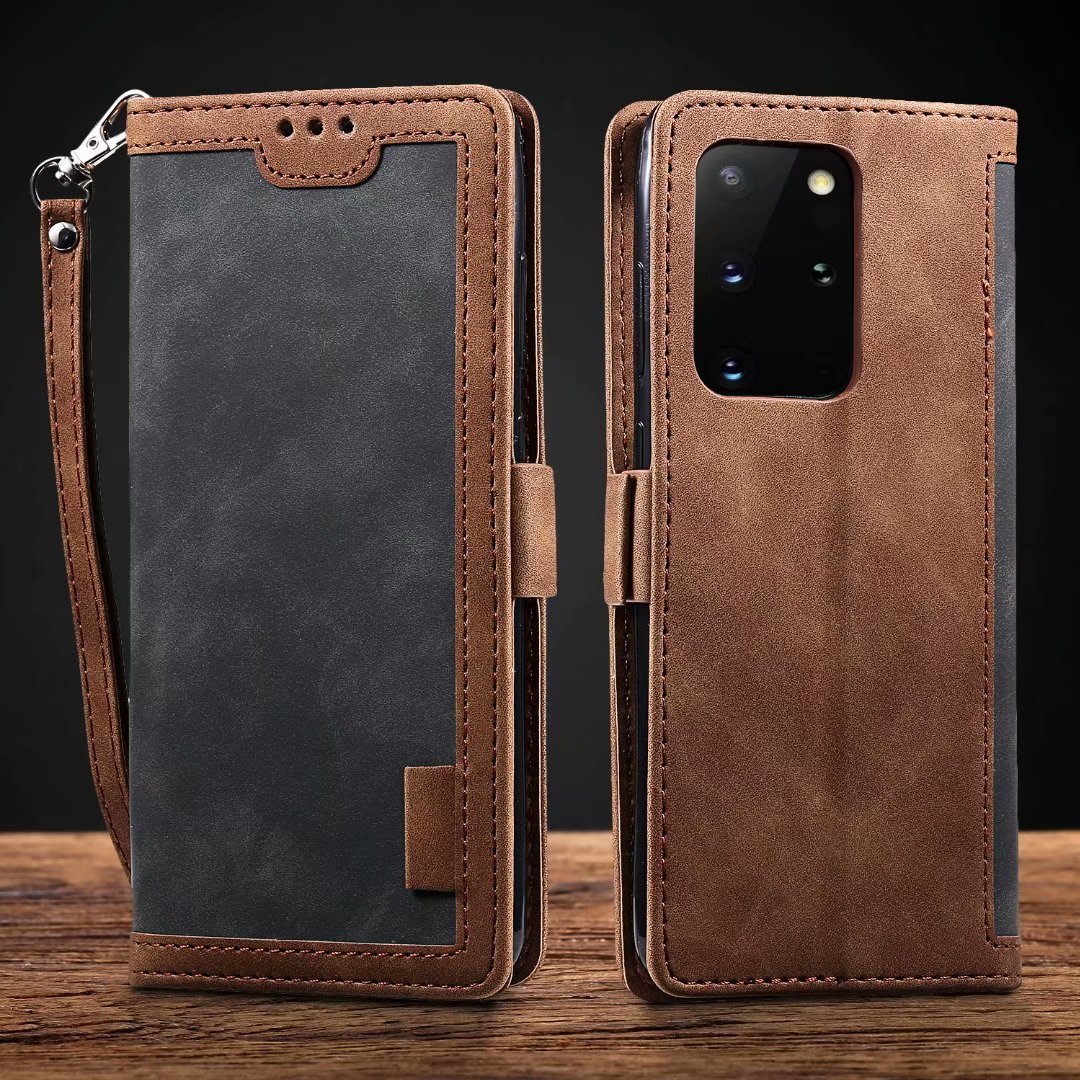 Retro Splicing Mobile Phone Cover For Mobile Phones Grey
