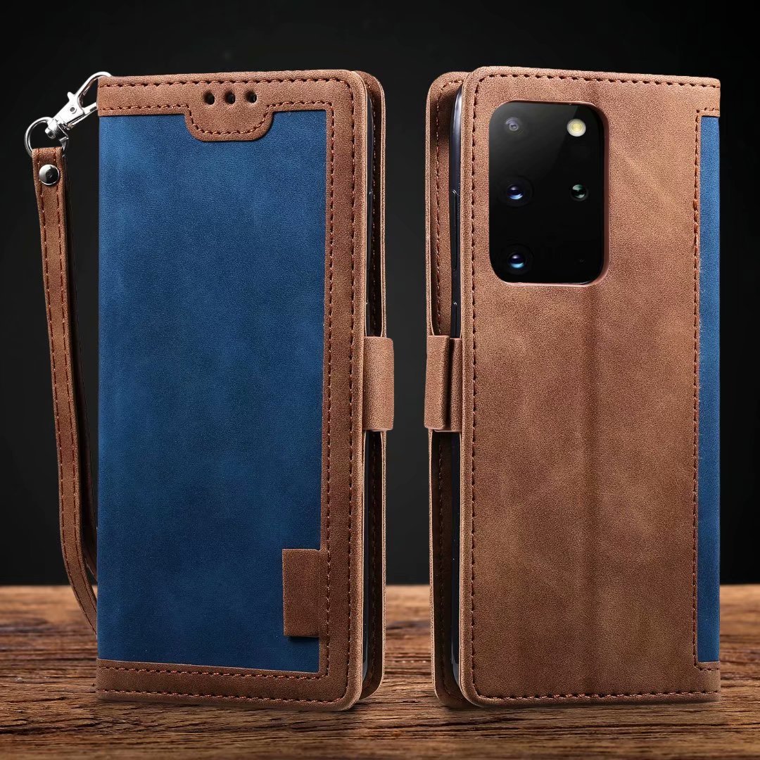 Retro Splicing Mobile Phone Cover For Mobile Phones Blue