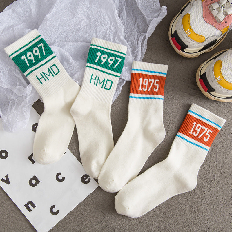 Women s White Socks Cotton Tube Socks D One size