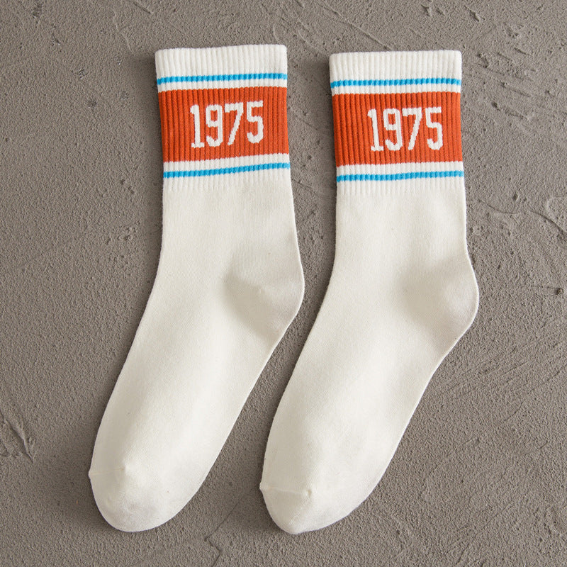 Women s White Socks Cotton Tube Socks H One size
