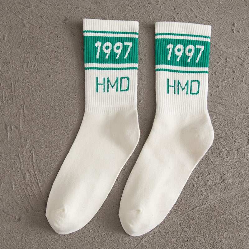 Women s White Socks Cotton Tube Socks F One size