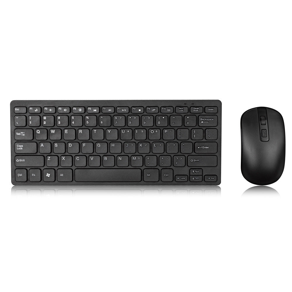 Wireless Keyboard And Mouse Set Chocolate Black