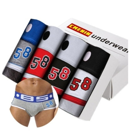 Seamless Box Panties Men Underwear Elastic Trunks Boxer BS39