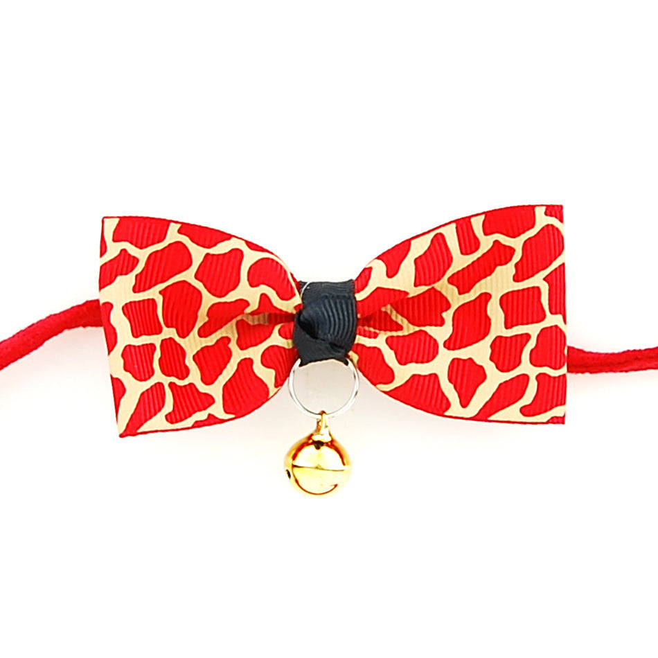 Pet accessories pet bow Red Giraffe