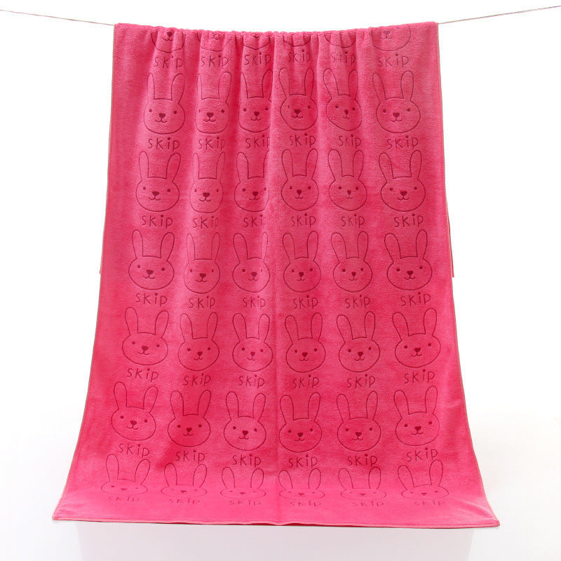 Dog Bath Towel Super Absorbent Bath Towel Rose Red