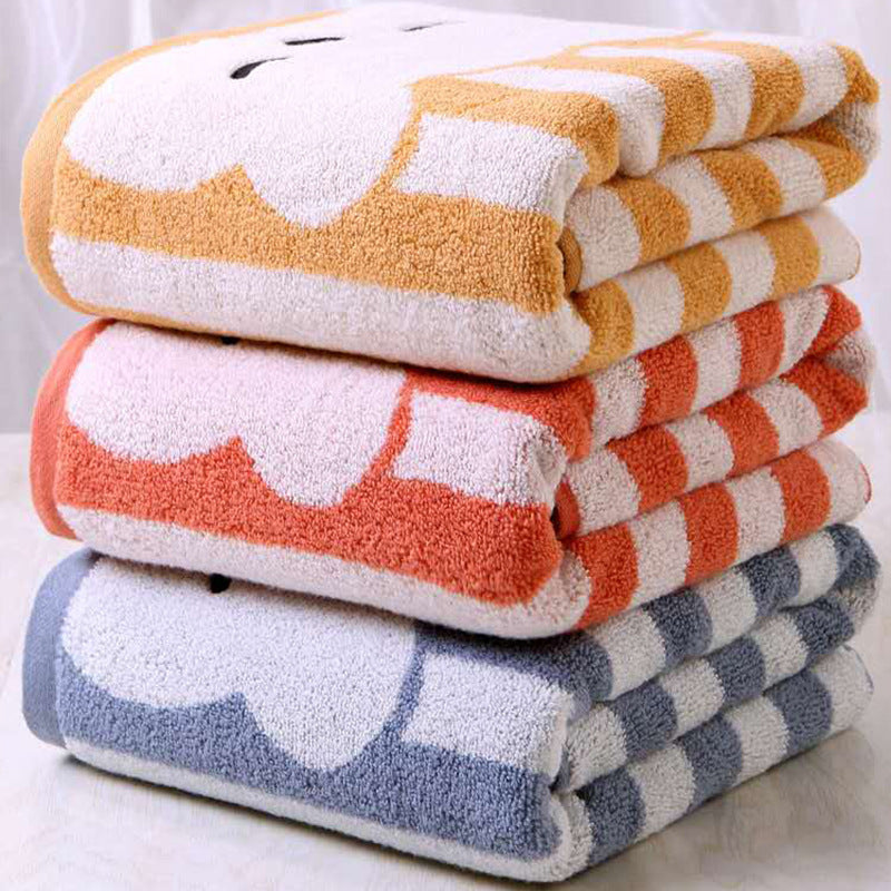 Cartoon Bath Towel Soft Absorbent Multicolor Baby Bath Towel