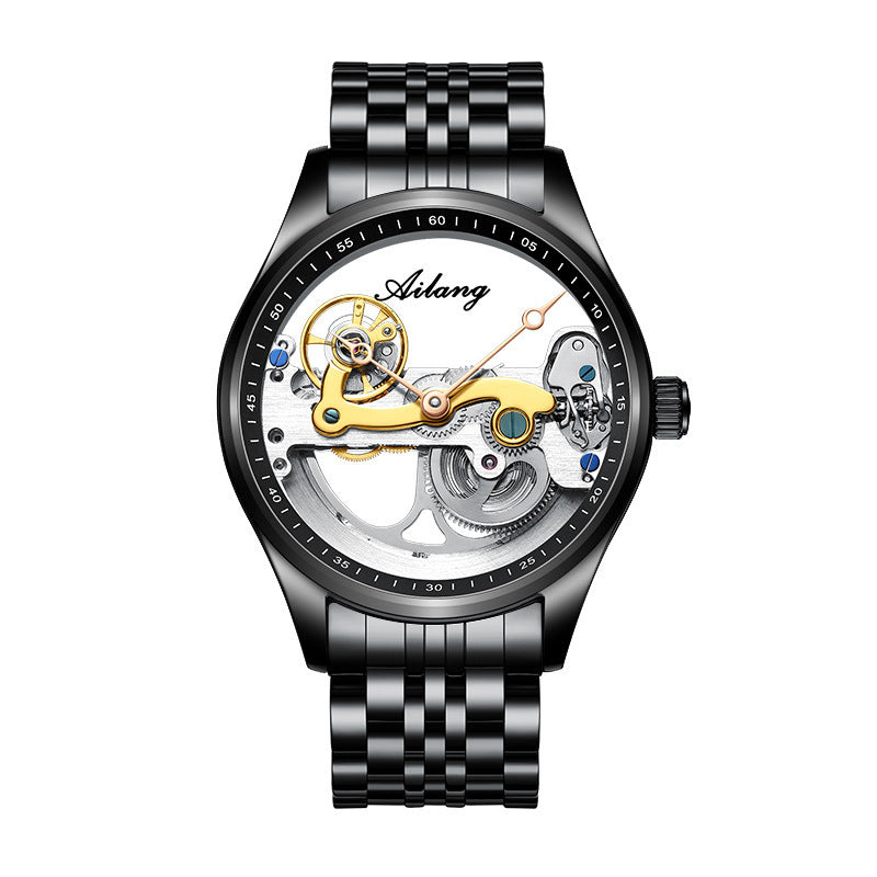 Automatic Mechanical Watch Creative Hollow Male Watch Generation Silicone Band Watch H