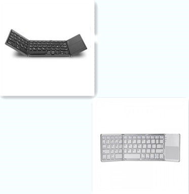 Folding Bluetooth Keyboard Black and white