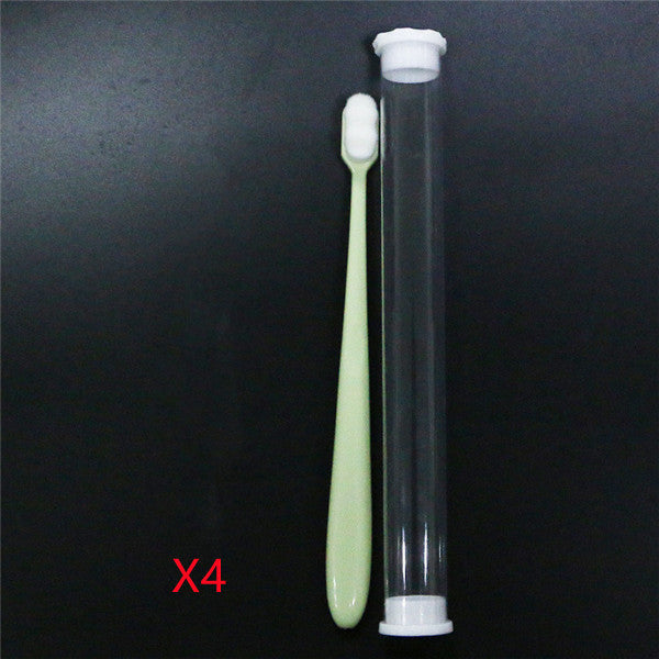 Micron Soft Toothbrush Green wavy X4
