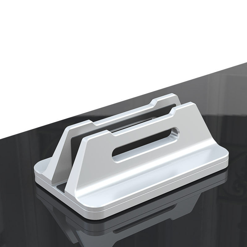 Aluminum Alloy Notebook Computer Vertical Storage Bracket Silver