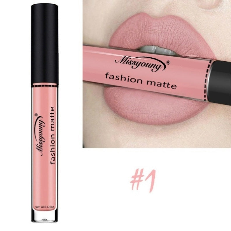 Lip Gloss Liquid Lipstick Non-Stick Cup Matte Makeup Llipstick A