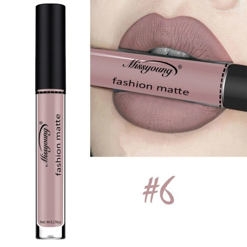 Lip Gloss Liquid Lipstick Non-Stick Cup Matte Makeup Llipstick F