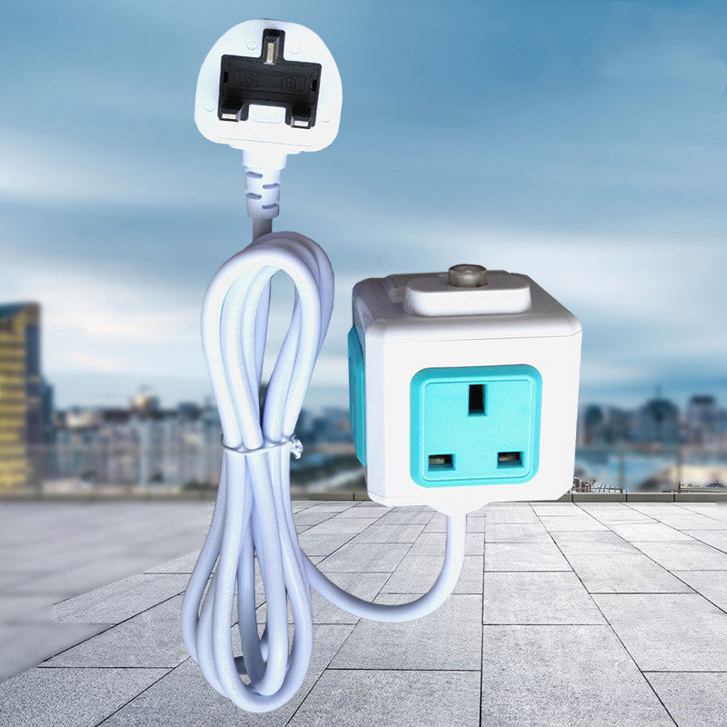 Cube Socket 13A Multi-Function Power Strip Socket Smart Usb Creative British Standard Home