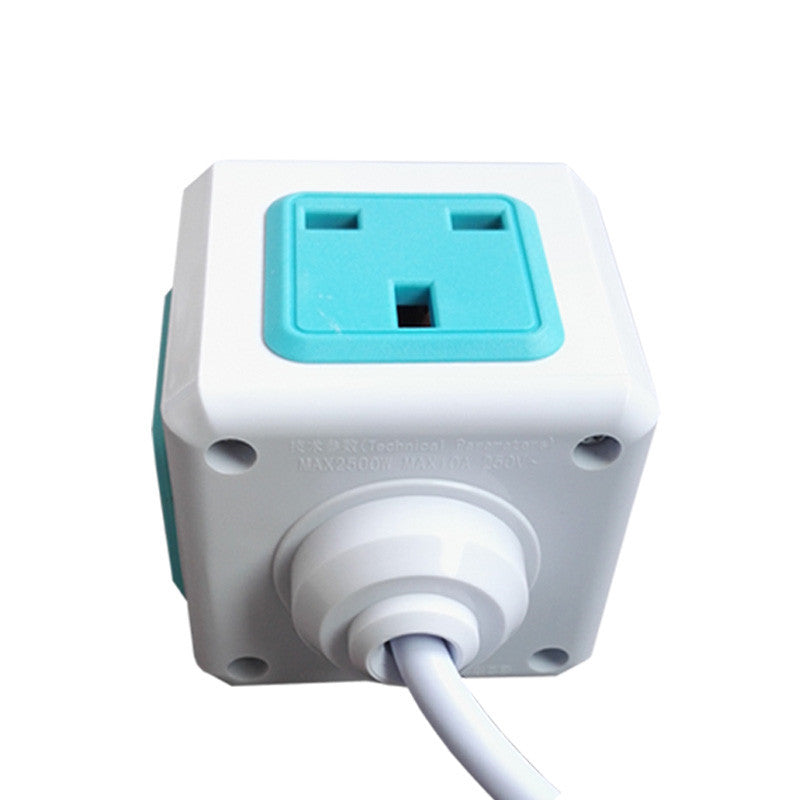Cube Socket 13A Multi-Function Power Strip Socket Smart Usb Creative British Standard Home