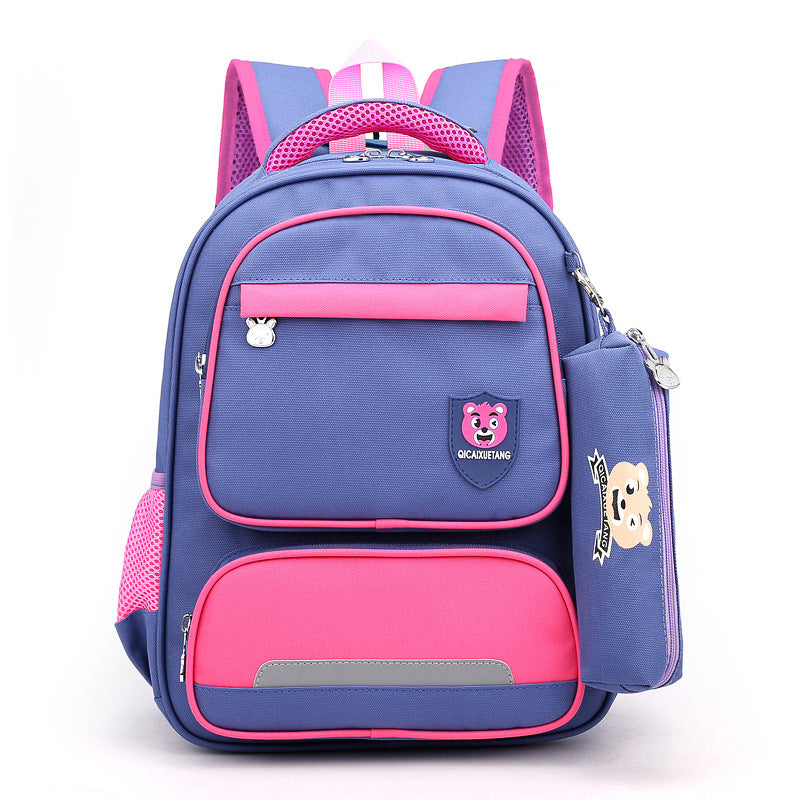 Korean Version Of The Second Grade Children'S Primary School Schoolbag Cartoon Girl Spring Outing Backpack Small School Student Small Schoolbag Girl Purple