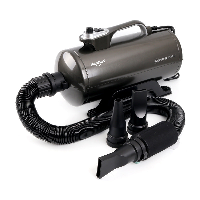 Super Hurricane Pet Shop Special Super Wind Large Dog Double Motor Water Blowing Machine Dark Grey