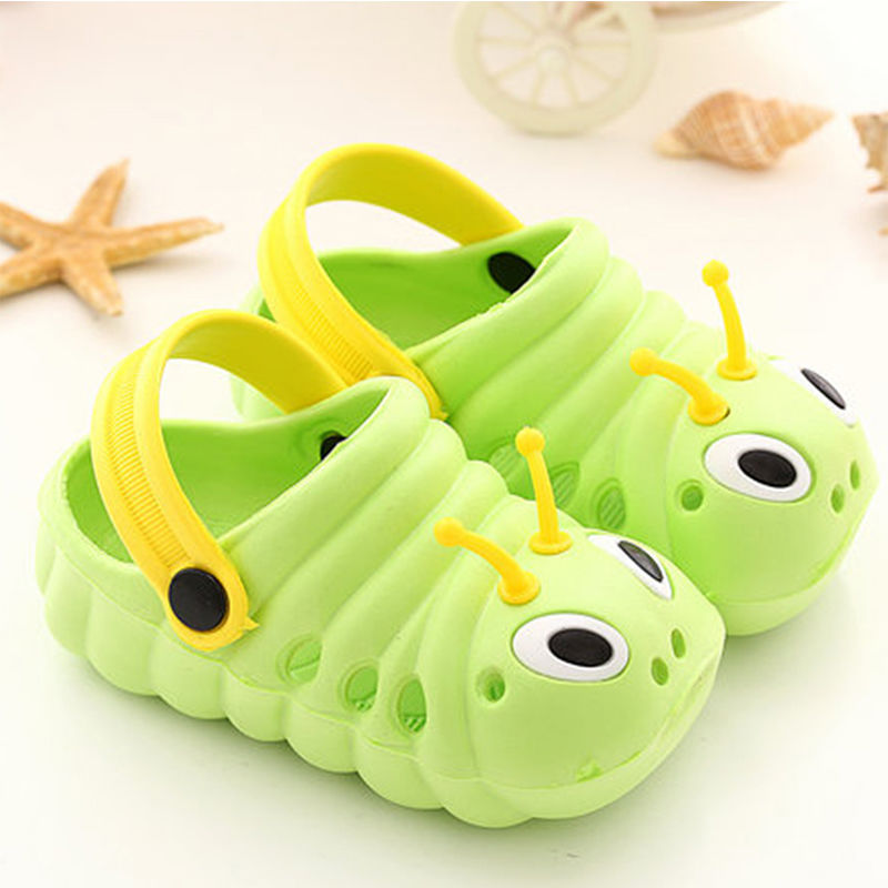 Children'S Slippers, Foam Sandals, Baotou Baby Sandals, Beach Shoes For Men And Women Green
