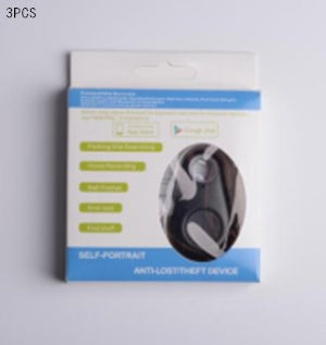 Water Drop Bluetooth-compatible Anti Lost Object Finder 3PCS black