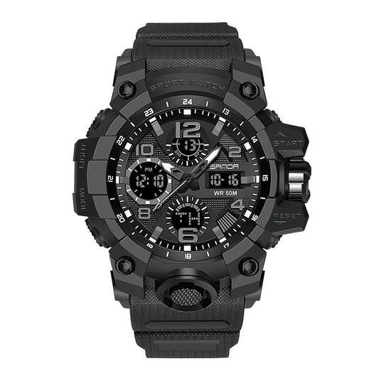 Watch Sports Electronic Watch Men'S Quartz Watch Black