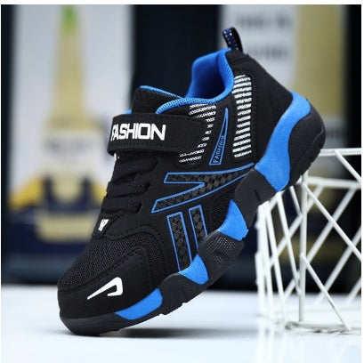 Sport Kids Sneakers Boys Casual Shoes For Children Sneakers Girls Shoes Leather Anti-Slippery Fashion Tenis Infantil Menino Mesh Blue mesh