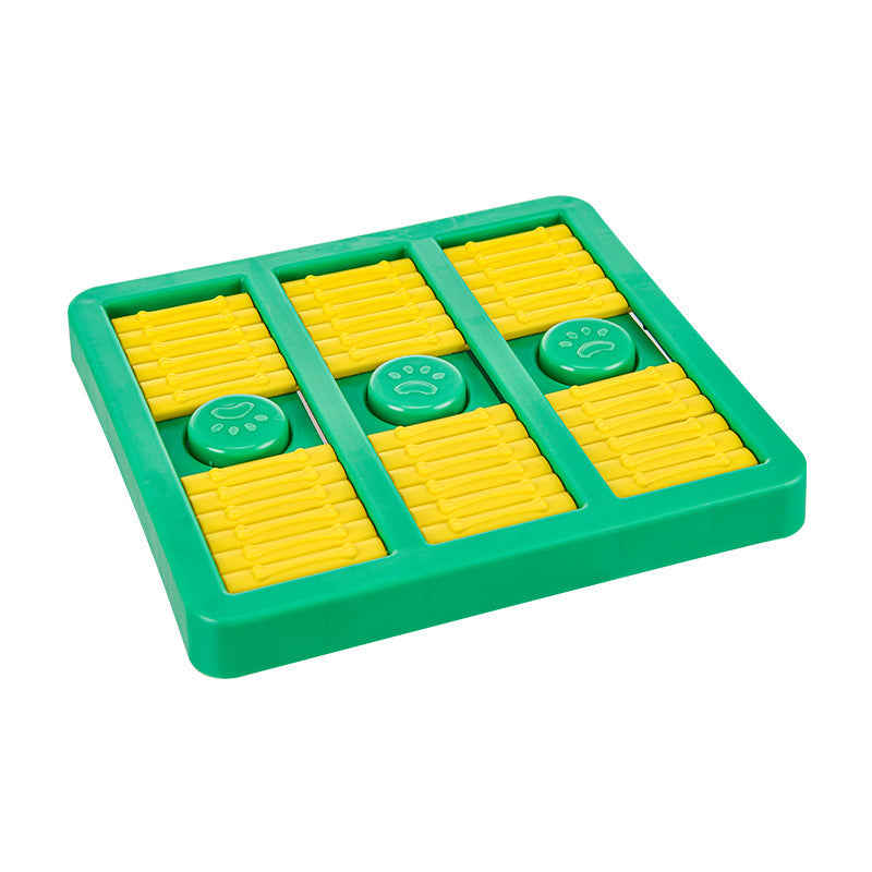 Rotating Interactive Educational Dog Toys Leaking Food Pet Slow Food Toys Green with lid