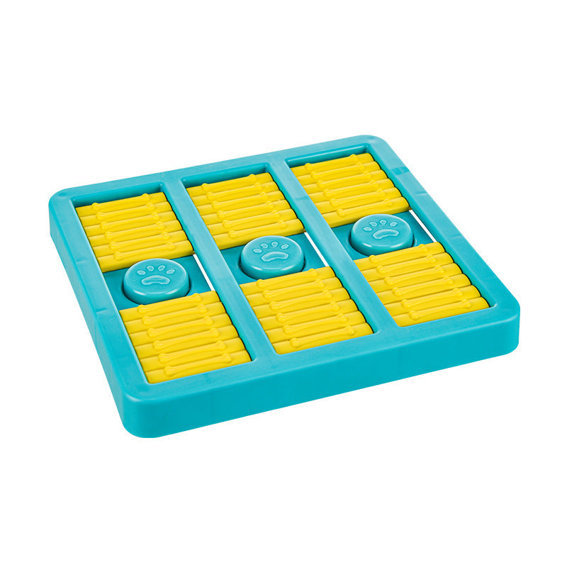 Rotating Interactive Educational Dog Toys Leaking Food Pet Slow Food Toys Lake blue with lid