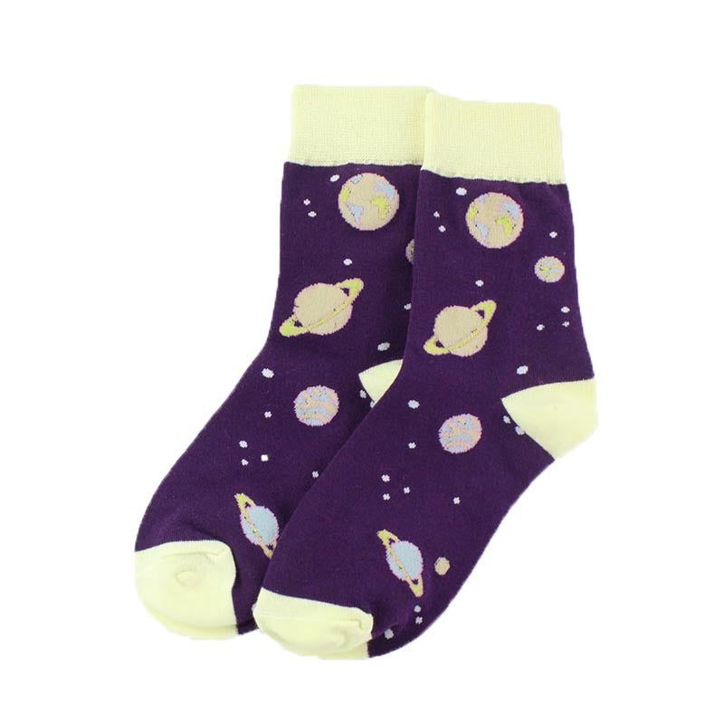 Socks Creative Calceines Mujer Female Kawaii Lovely Cartoon Socks Women Purple