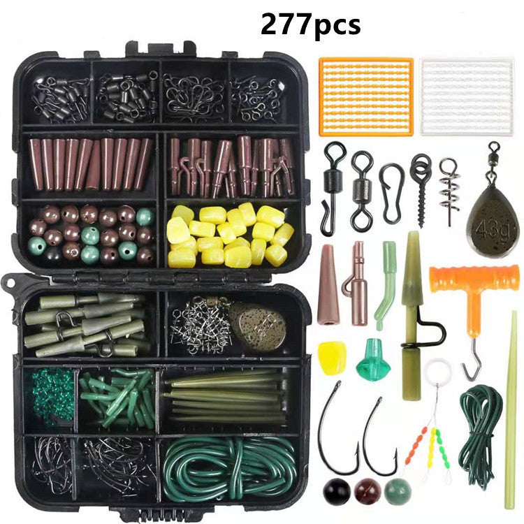 Fishing Gear European-Style Fishing Suit, Hook Swivel, Blocking Beans, Fishing Accessories Black