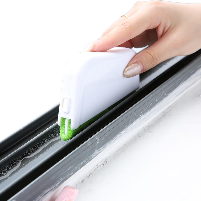 Gap Brush For Cleaning Window Grooves Green