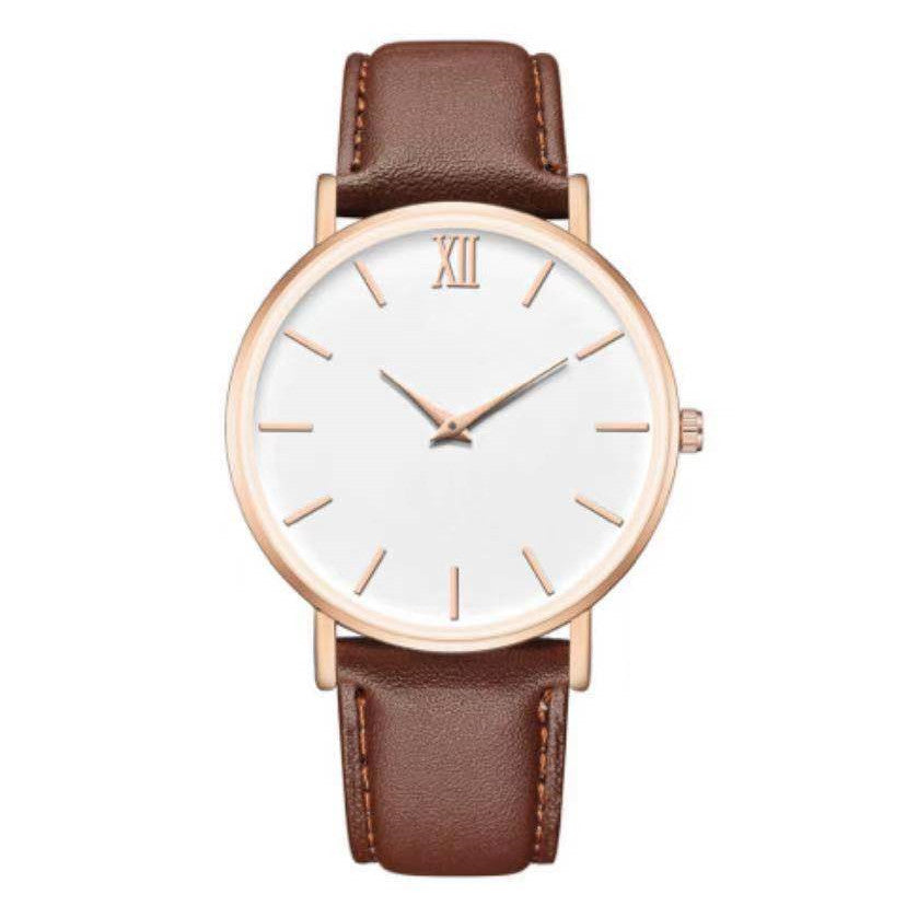 Watch Belt Frosted Watch Watch Ladies Fashion Quartz Watch Brown
