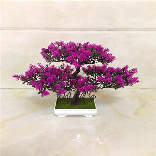 Podium Plastic Decorative Flowers Rose Red