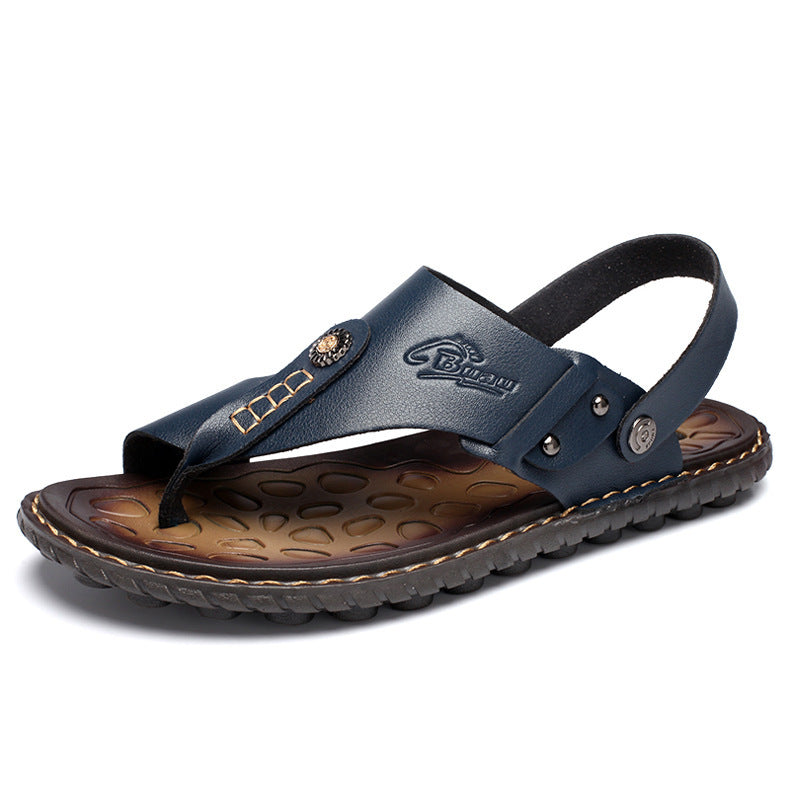All-match Beach Sandals And Slippers For Men Blue