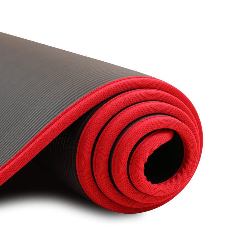 Wrapped Non-Slip Yoga Mat Fitness Mat Black